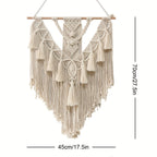 Macramé Wandkleed – Handgemaakte Boho Wanddecoratie voor Woonkamer & Slaapkamer