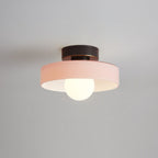 Plafondlamp Bauhaus – Minimalistische Plafonnière met Messing & Glas voor Hal & Slaapkamer