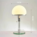 Wilhelm Bauhaus Tafellamp – Designlamp van Glas & Messing