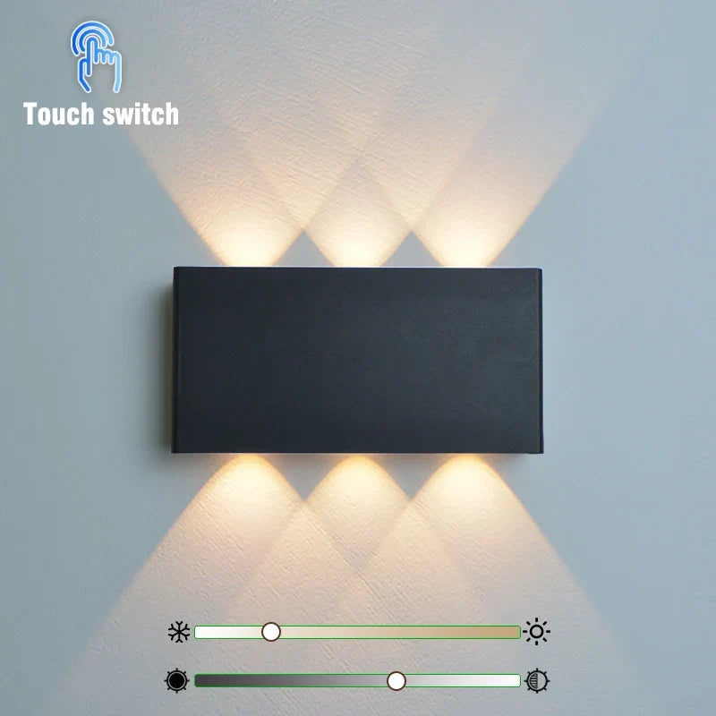 Oplaadbare Wandlamp Houtlook – Draadloze LED met 3 Lichtkleuren, Geen Boren Nodig
