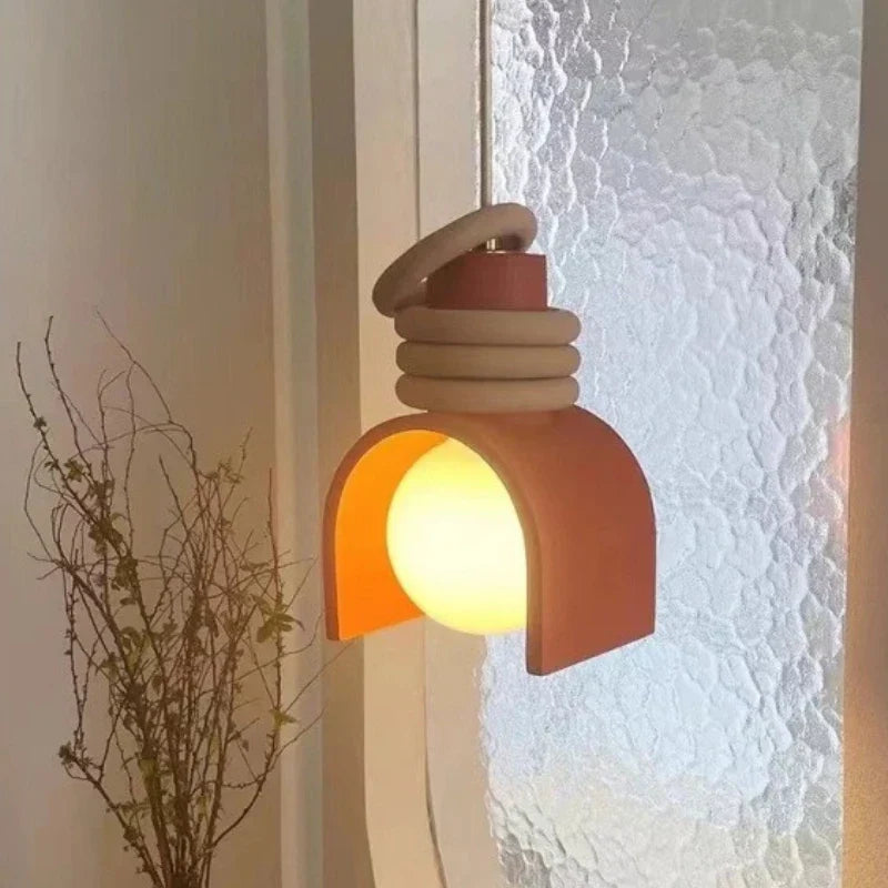 Hanglamp Wabi-Sabi – Japans Minimalistische Resin Plafondlamp voor Eetkamer