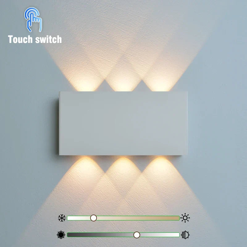 Oplaadbare Wandlamp Houtlook – Draadloze LED met 3 Lichtkleuren, Geen Boren Nodig