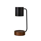 Tafellamp Japandi Hout & Metaal – Minimalistische Dimbare Sfeerlamp