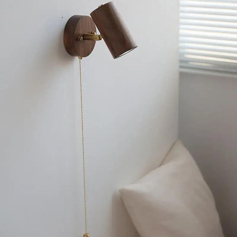 Arlo Wall Lamp | Retro Walnut LED Spotlight