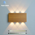 Oplaadbare Wandlamp Houtlook – Draadloze LED met 3 Lichtkleuren, Geen Boren Nodig