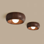 Albanora Ceiling Lamp | Minimalist Modern Wooden LED Fixture