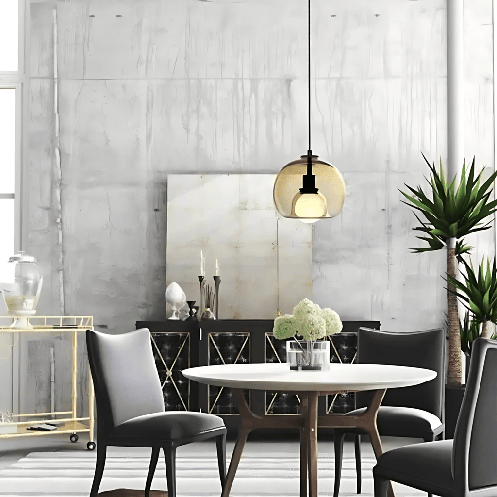 Hanglamp Mondgeblazen Glas – Design Glazen Pendant voor Eettafel & Keukeneiland