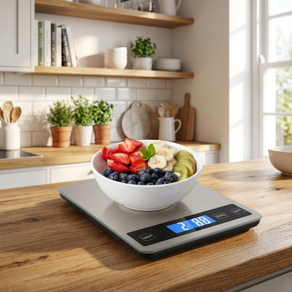 Digitale Keukenweegschaal 15kg – USB Oplaadbaar, Precisie Voedselweegschaal