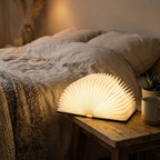 Boeklamp Oplaadbaar – 360° Opvouwbare LED Tafellamp in Boekvorm